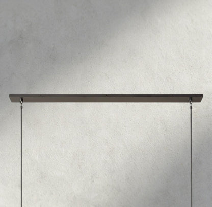 Beula De Cristal Clear Glass Linear Chandelier 48", 60" - GILDLAMPS