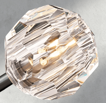 Beula De Cristal Clear Glass Linear Chandelier 48", 60" - GILDLAMPS