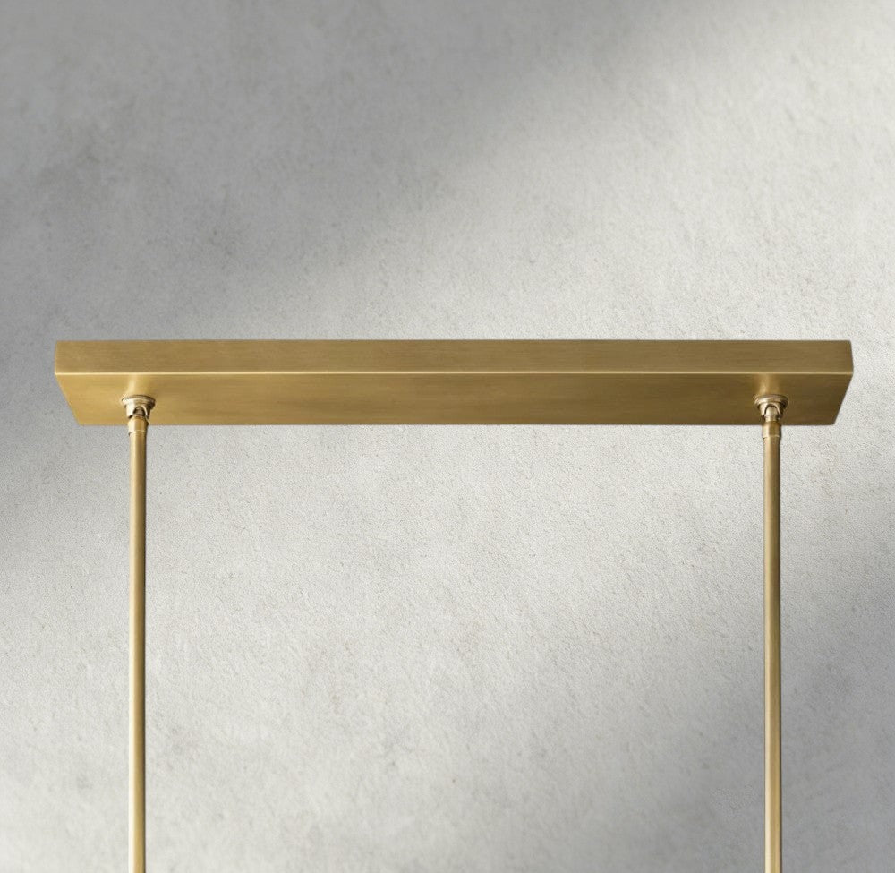Beula De Cristal Double Linear Chandelier 60" - GILDLAMPS