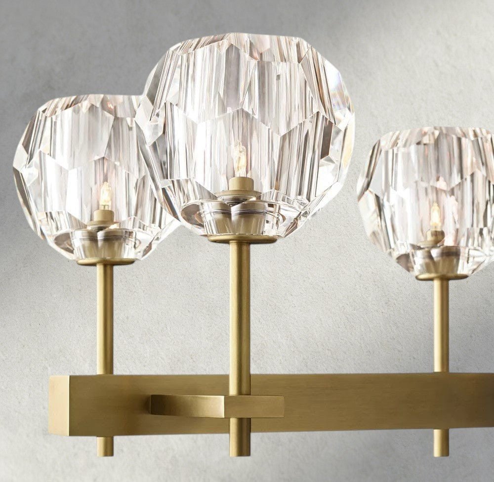 Beula De Cristal Double Linear Chandelier 60" - GILDLAMPS