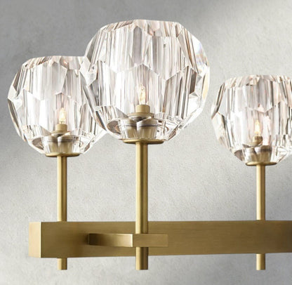 Beula De Cristal Double Linear Chandelier 60" - GILDLAMPS
