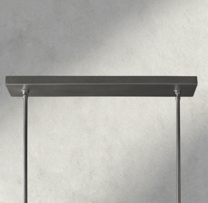 Beula De Cristal Double Linear Chandelier 60" - GILDLAMPS