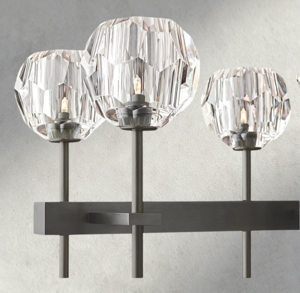 Beula De Cristal Double Linear Chandelier 60" - GILDLAMPS