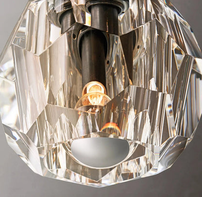 Beula De Smoke Cristal Glass Flushmount - GILDLAMPS