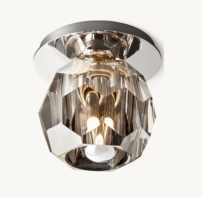 Beula De Smoke Cristal Glass Flushmount - GILDLAMPS