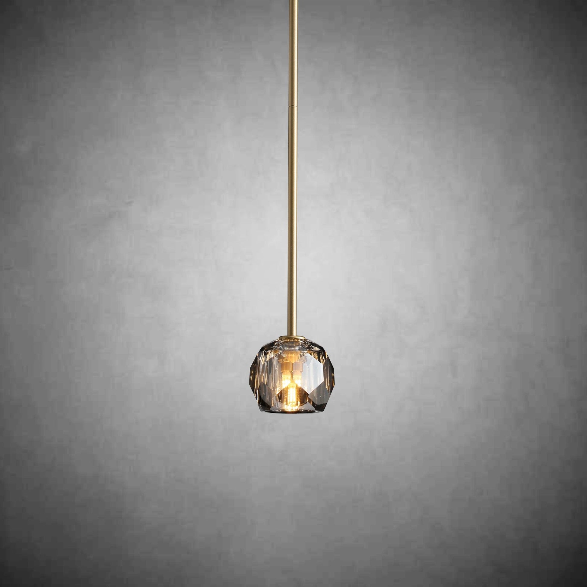 Bille De Crystal Glass Cord Pendant 5''D - GILDLAMPS