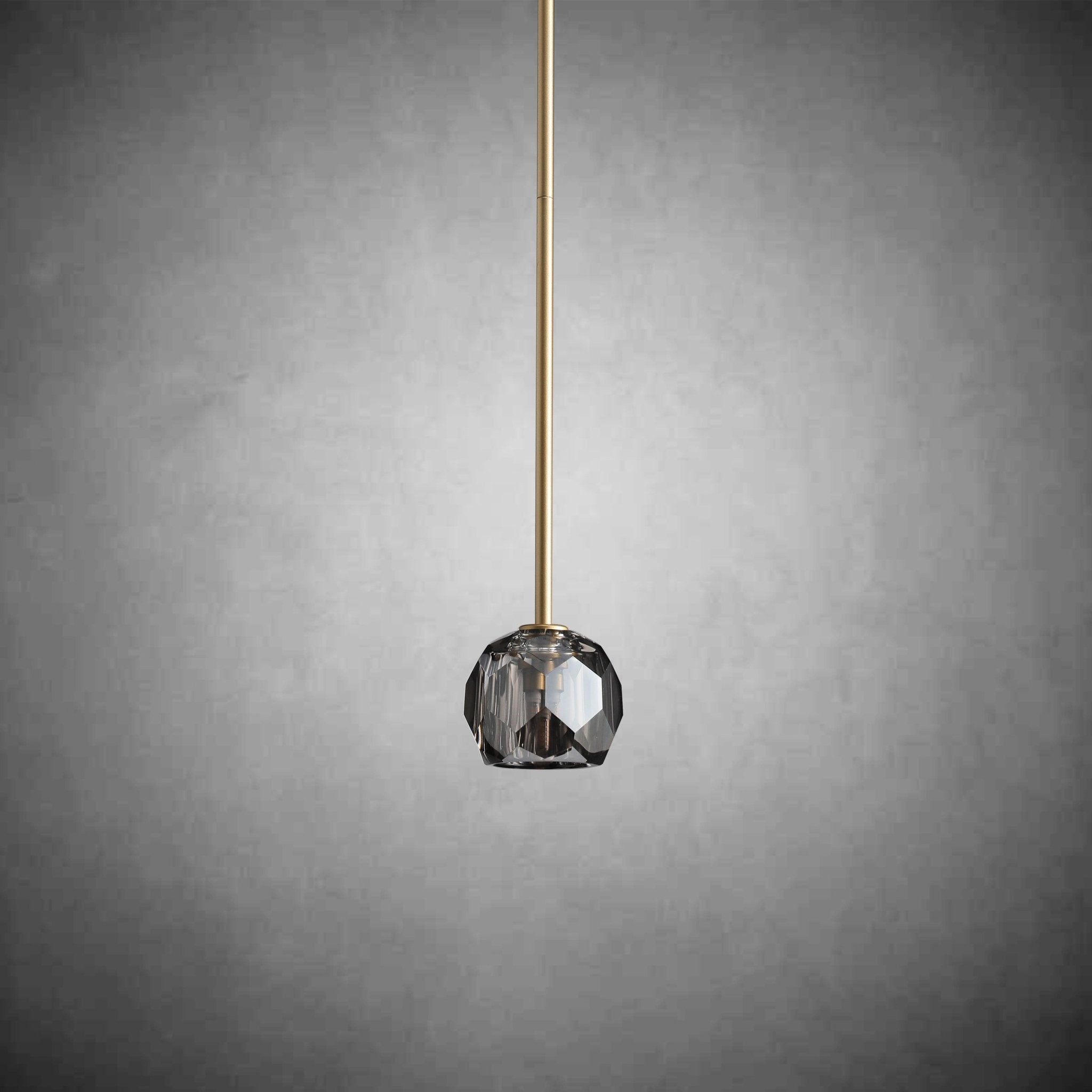 Bille De Crystal Glass Cord Pendant 5''D - GILDLAMPS
