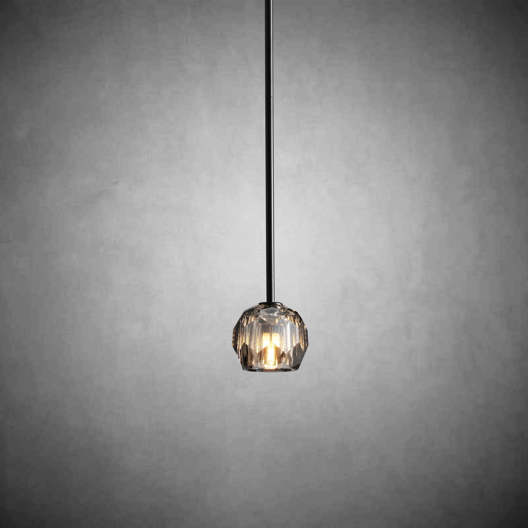 Bille De Crystal Glass Cord Pendant 5''D - GILDLAMPS