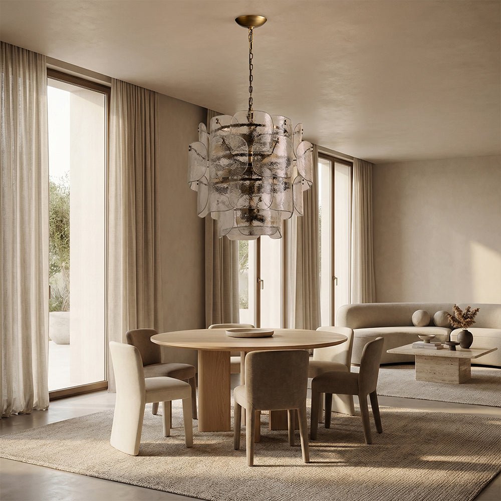 Blaire Tiered Blown Glass Chandelier - GILDLAMPS