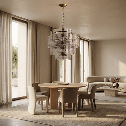 Blaire Tiered Blown Glass Chandelier - GILDLAMPS