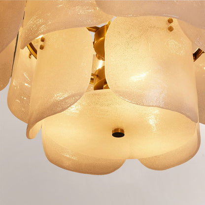 Blaire Tiered Blown Glass Chandelier - GILDLAMPS
