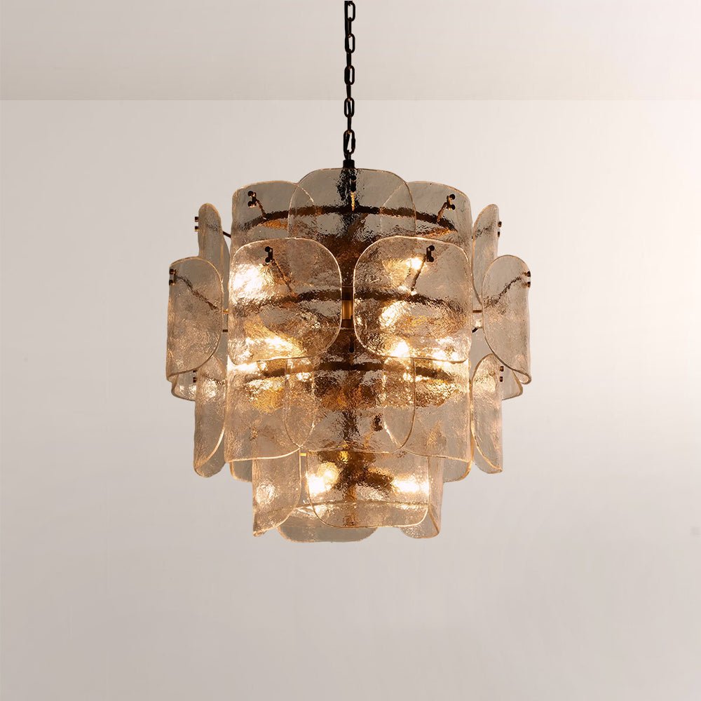 Blaire Tiered Blown Glass Chandelier - GILDLAMPS