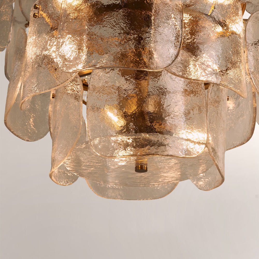 Blaire Tiered Blown Glass Chandelier - GILDLAMPS