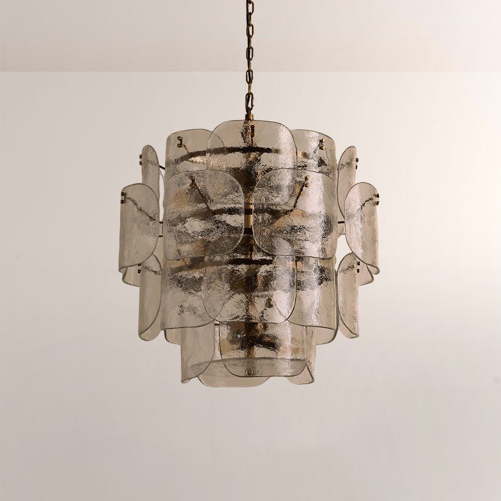 Blaire Tiered Blown Glass Chandelier - GILDLAMPS