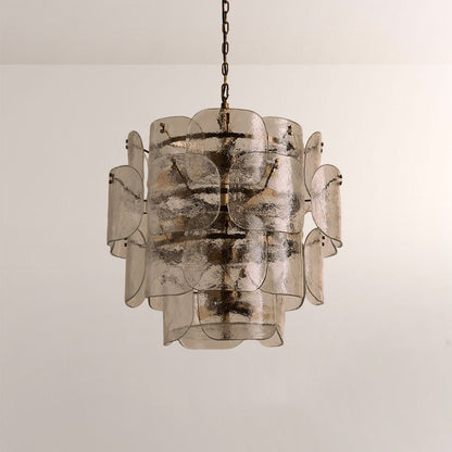 Blaire Tiered Blown Glass Chandelier - GILDLAMPS