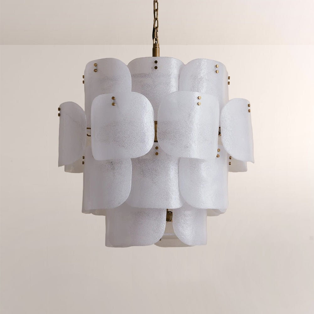 Blaire Tiered Blown Glass Chandelier - GILDLAMPS