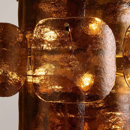 Blaire Tiered Blown Glass Chandelier - GILDLAMPS