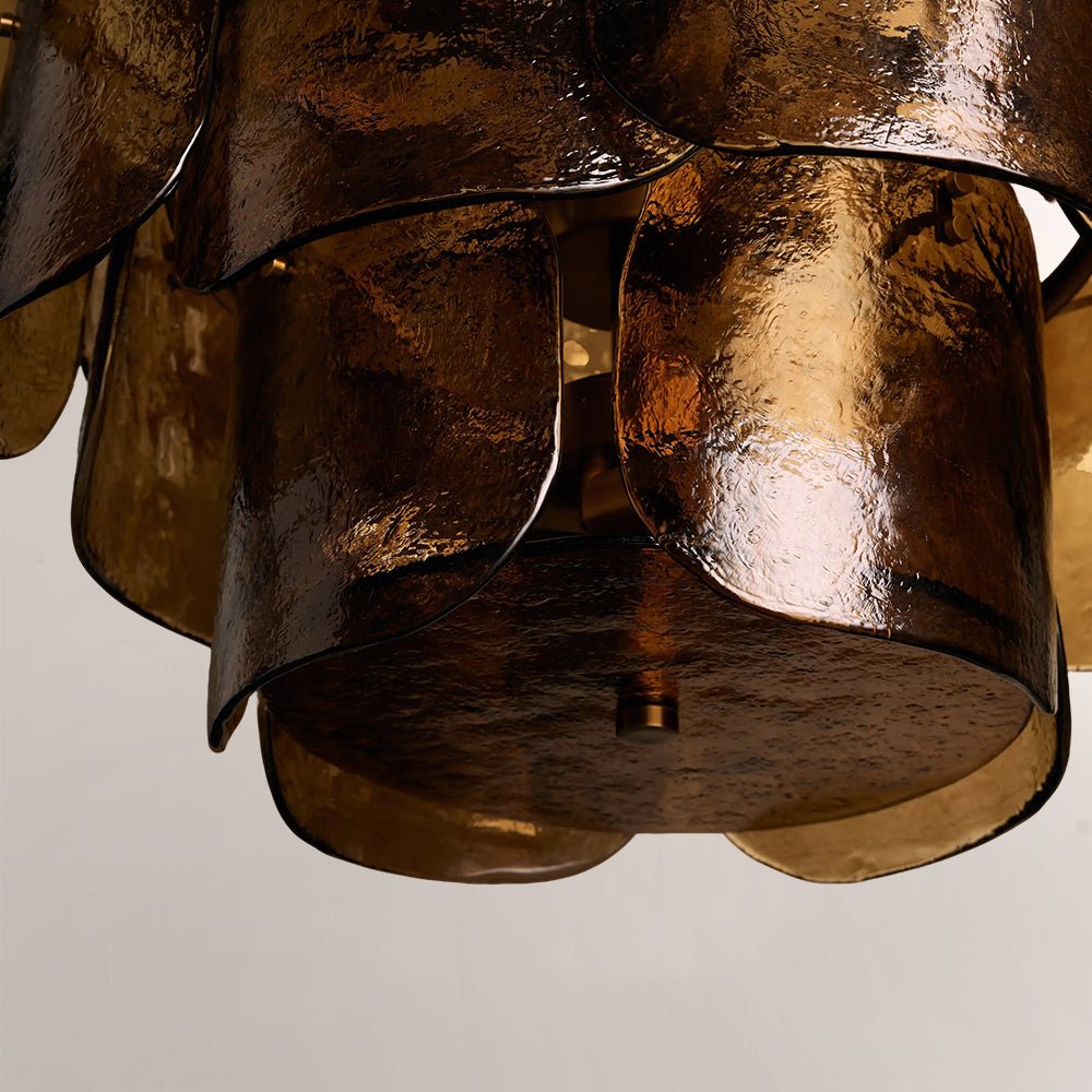 Blaire Tiered Blown Glass Chandelier - GILDLAMPS