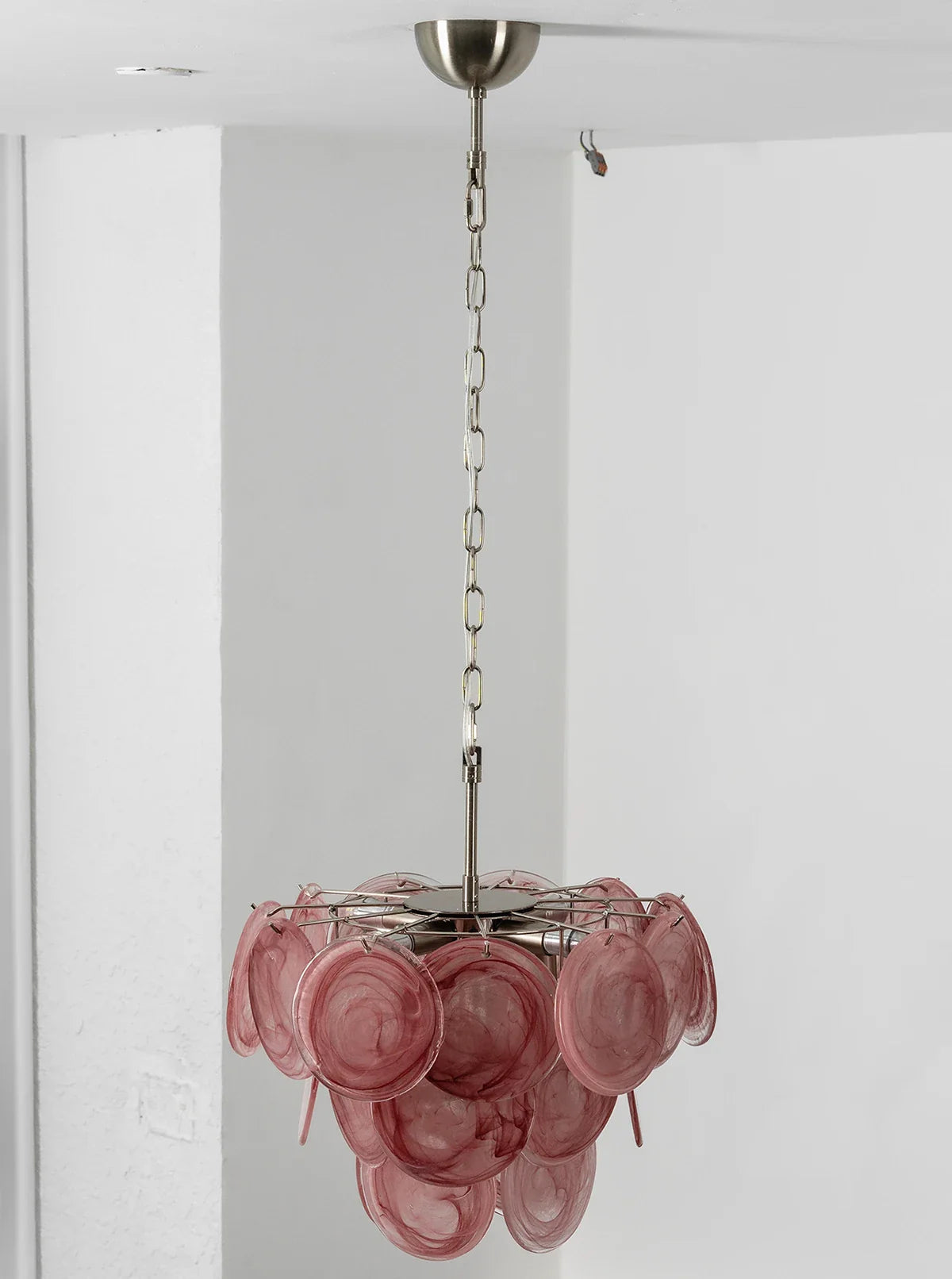Retro Glass Disc Chandelier