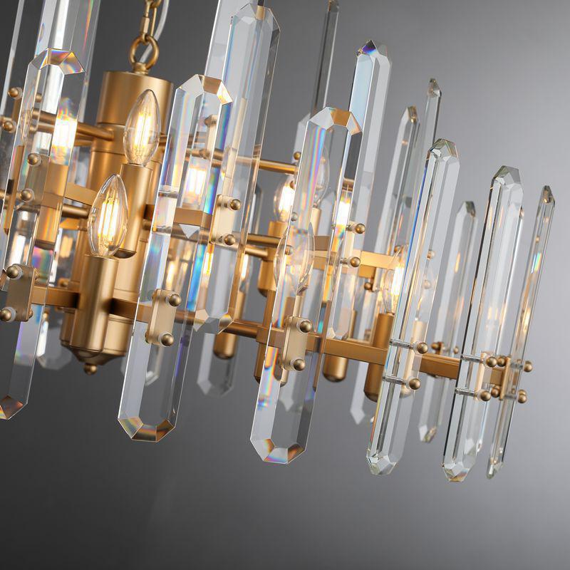 Bonington Crystal Round Chandelier 24"36''48'' - GILDLAMPS