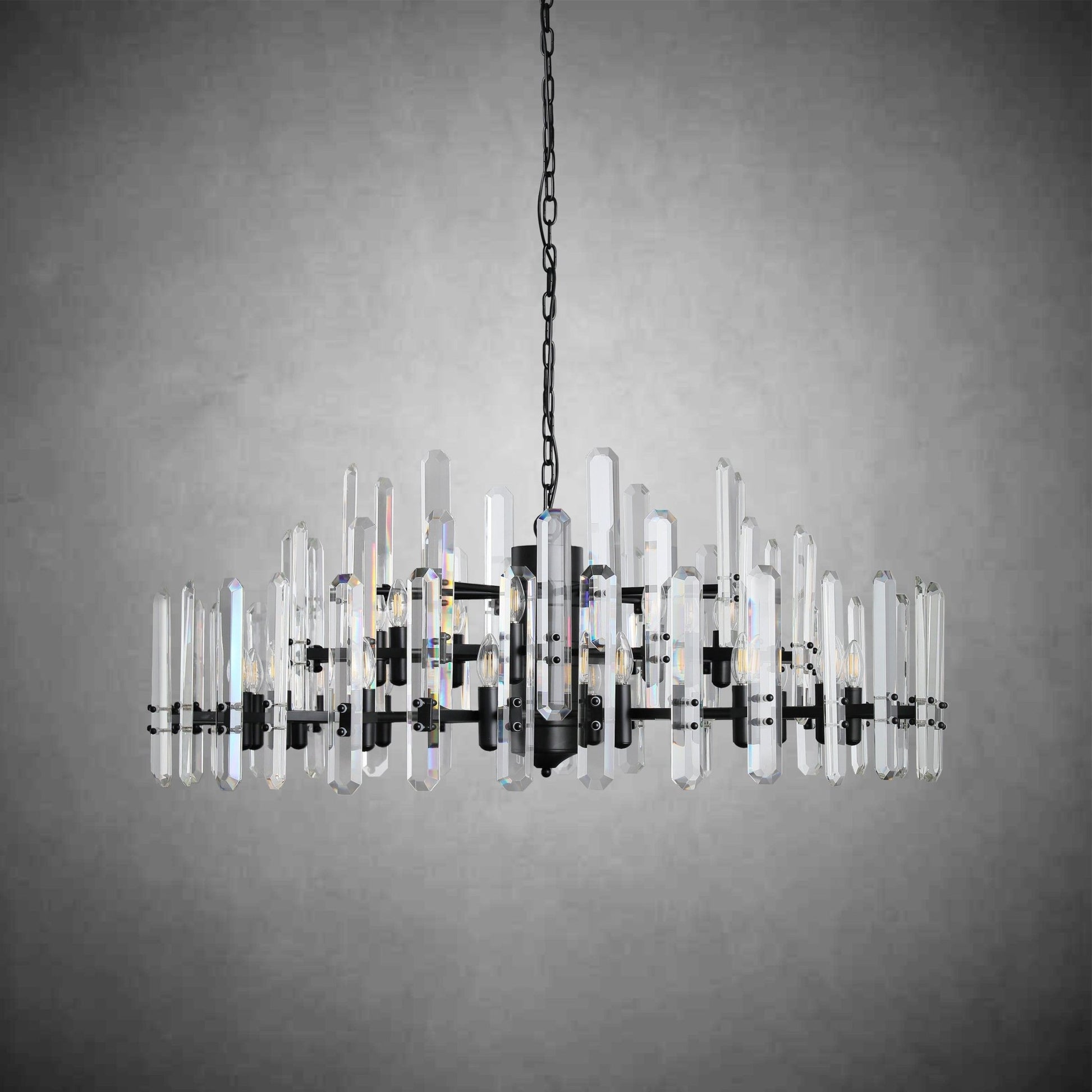 Bonington Crystal Round Chandelier 24"36''48'' - GILDLAMPS