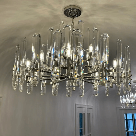 Bonington Crystal Round Chandelier 24"36''48'' - GILDLAMPS