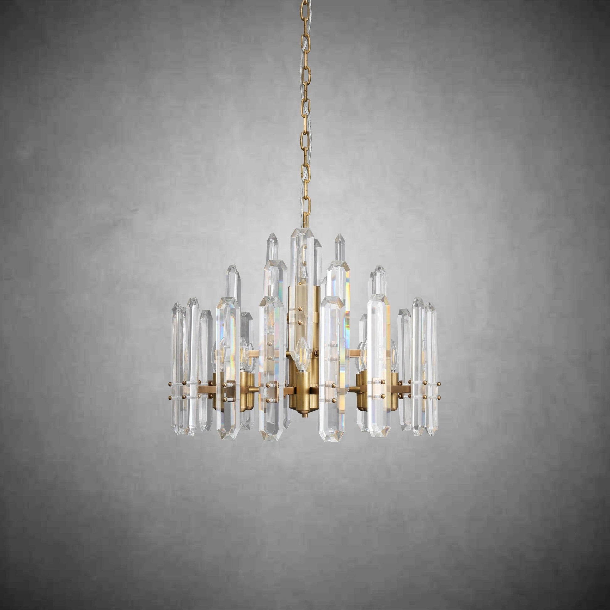 Bonington Crystal Round Chandelier 24"36''48'' - GILDLAMPS