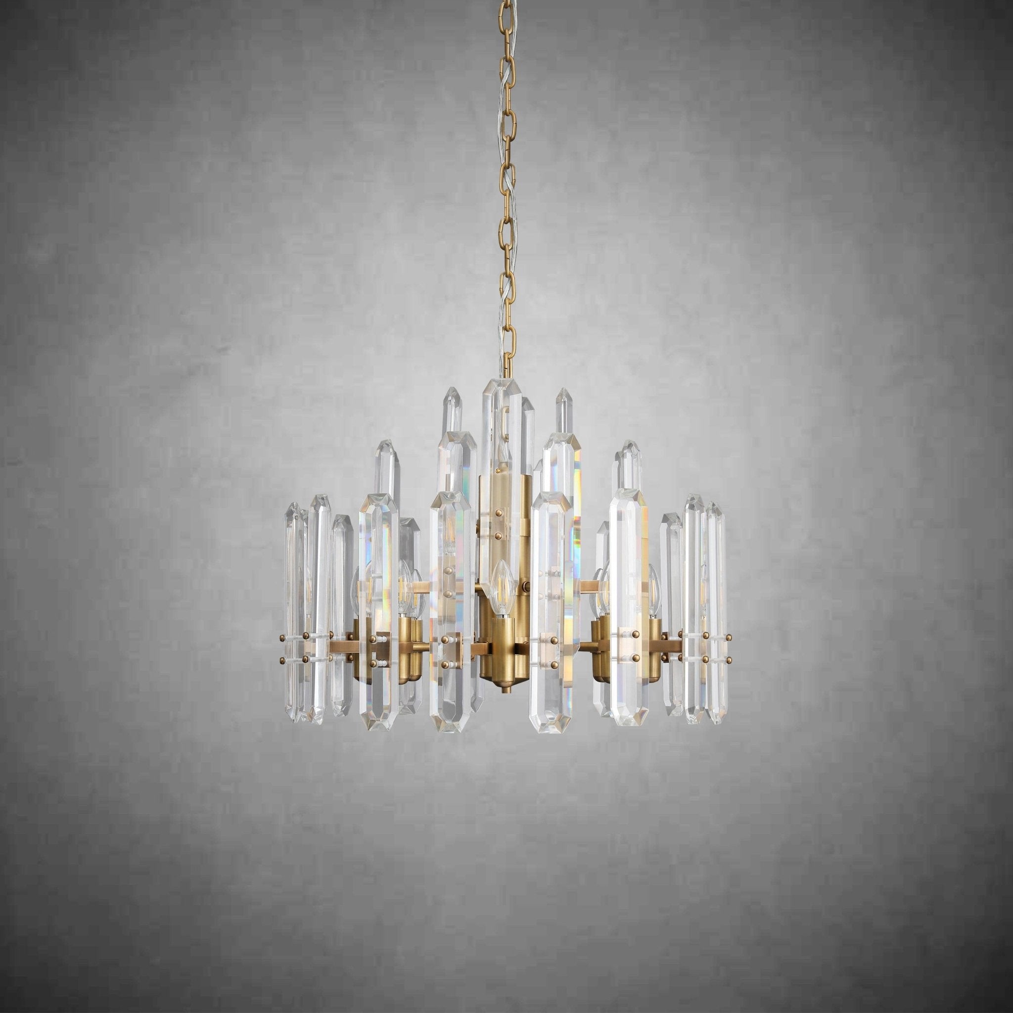 Bonington Crystal Round Chandelier 24"36''48'' - GILDLAMPS