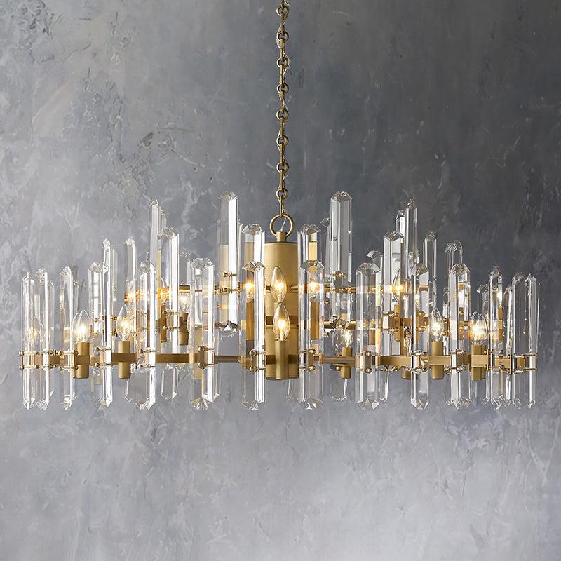 Bonington Crystal Round Chandelier 24"36''48'' - GILDLAMPS
