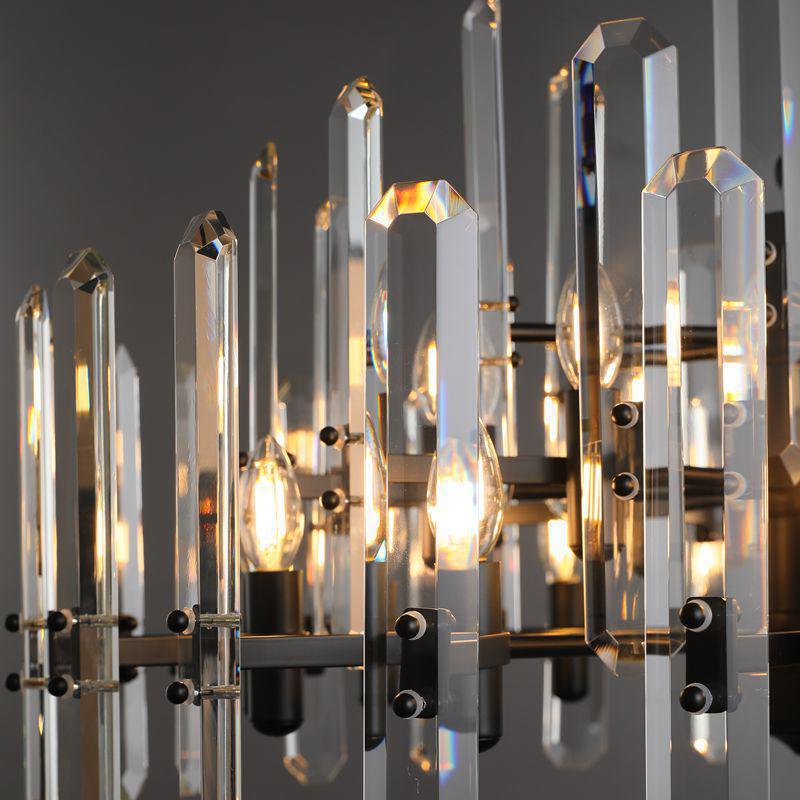 Bonington Crystal Round Chandelier 24"36''48'' - GILDLAMPS