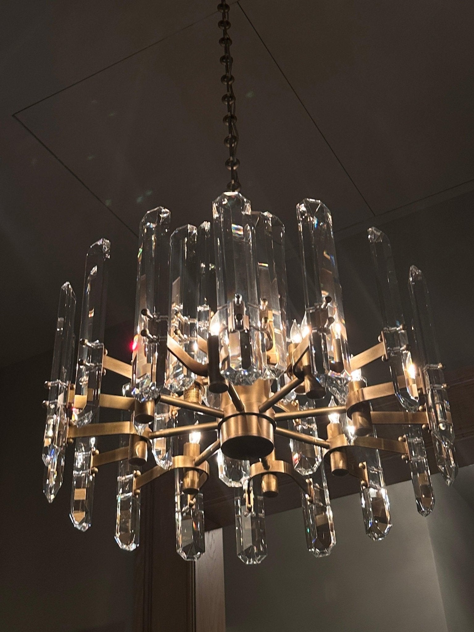 Bonington Crystal Round Chandelier 24"36''48'' - GILDLAMPS