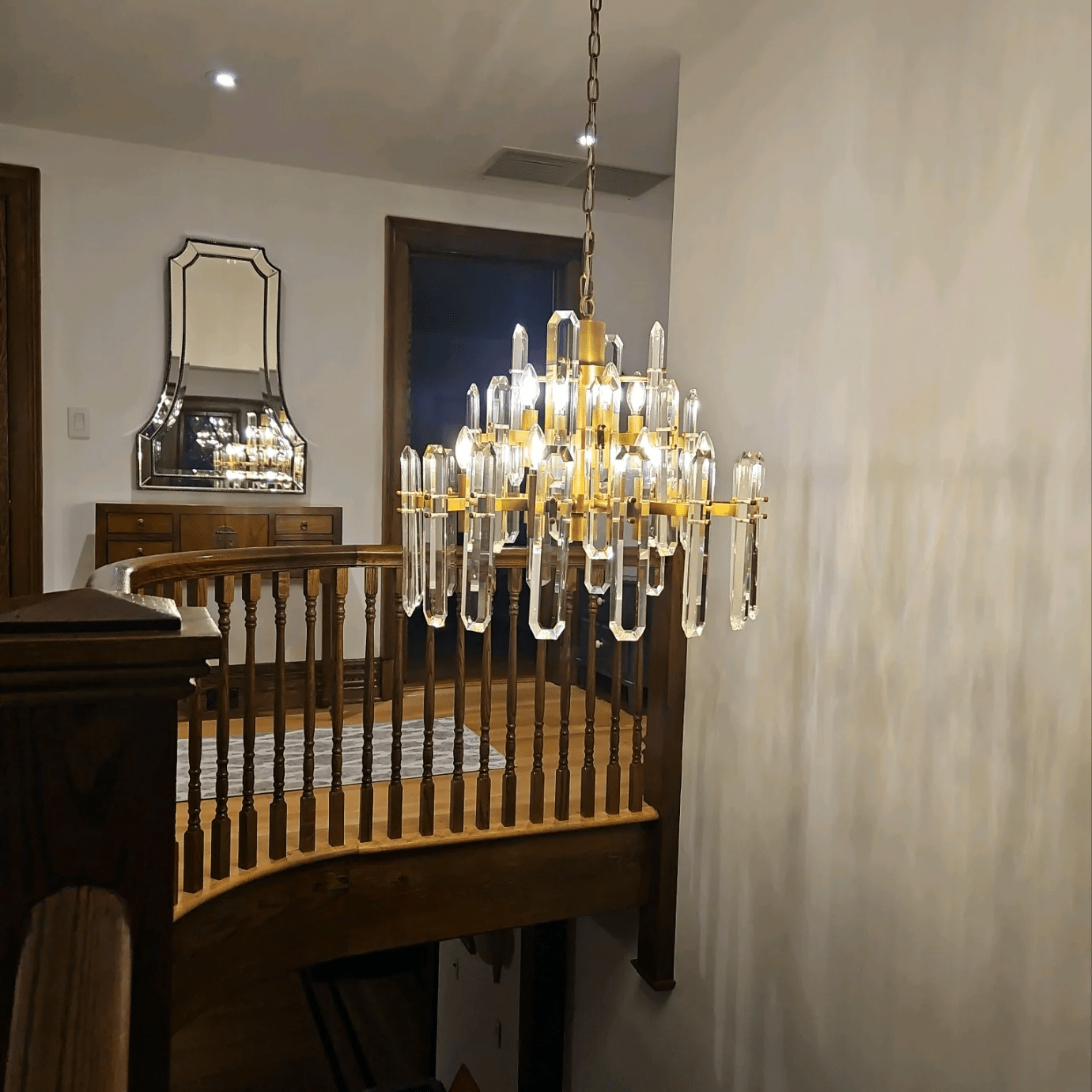 Bonington Crystal Round Chandelier 24"36''48'' - GILDLAMPS