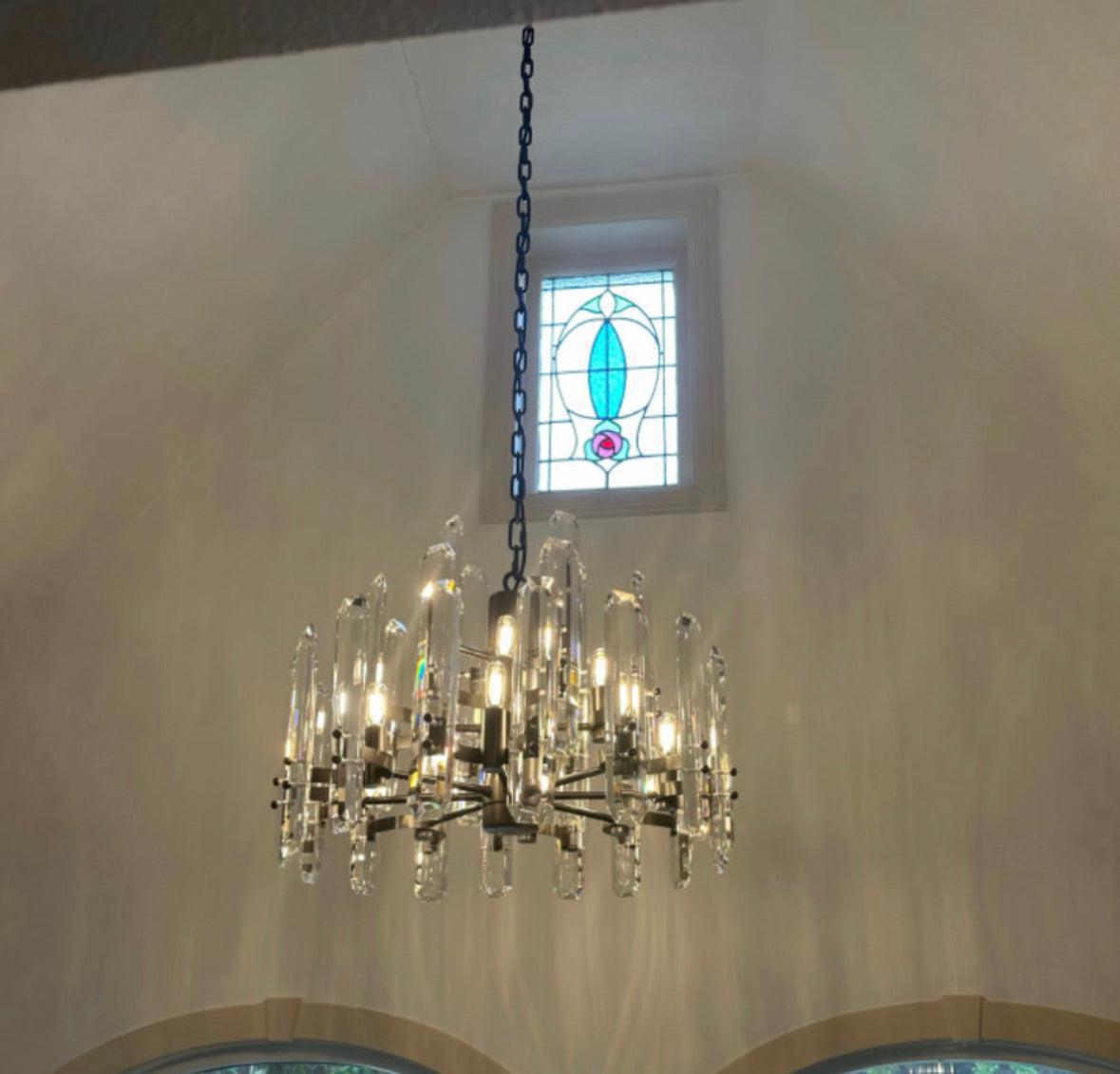 Bonington Crystal Round Chandelier 24"36''48'' - GILDLAMPS