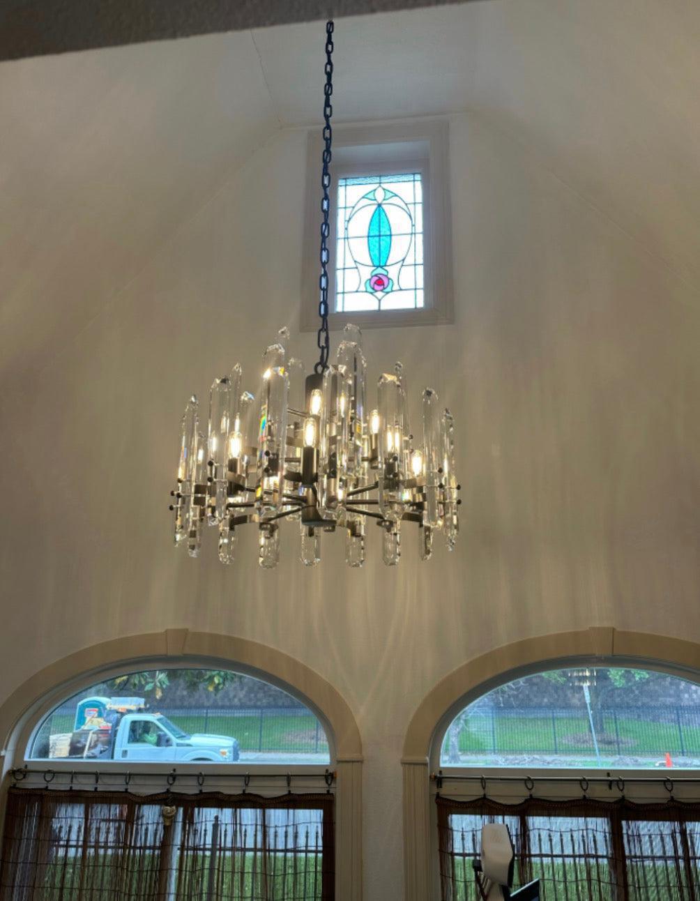Bonington Crystal Round Chandelier 24"36''48'' - GILDLAMPS