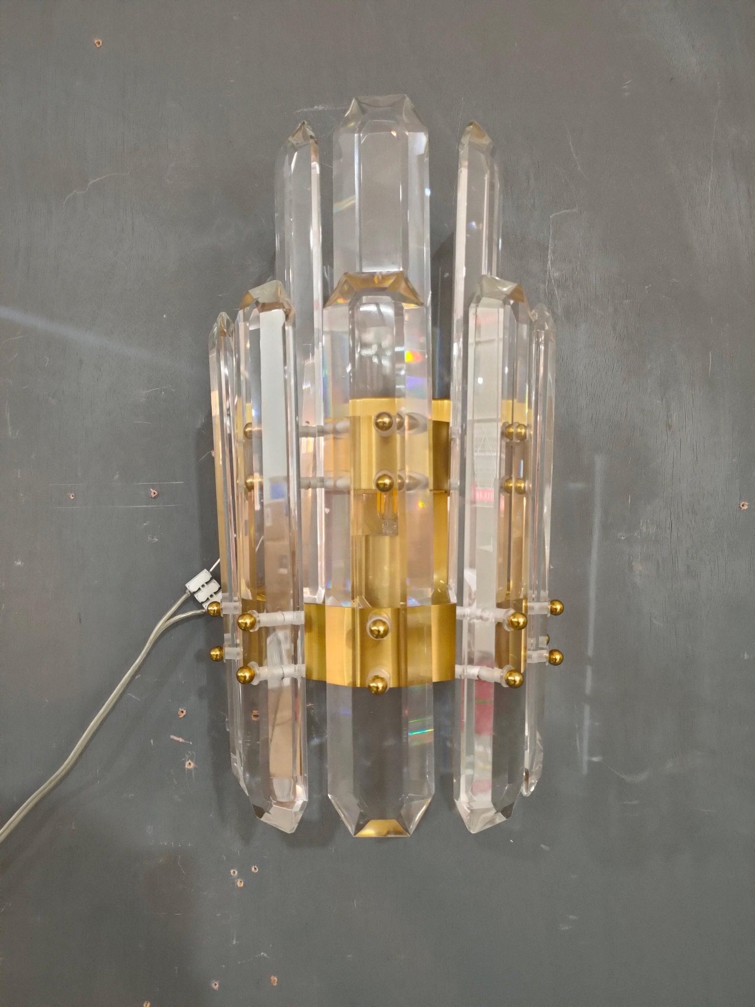 Bonington Crystal Wall Sconce - GILDLAMPS