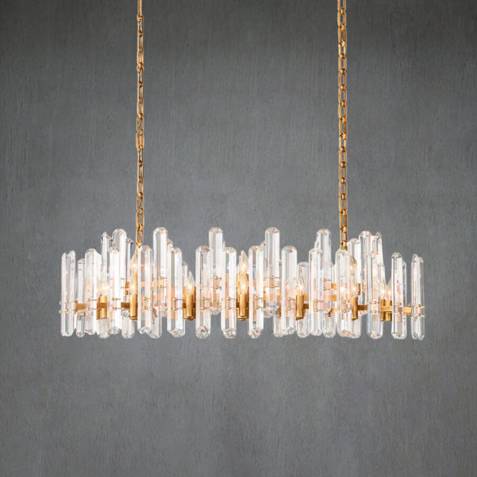 Bonington Rectangular chandelier 54” 72" - GILDLAMPS