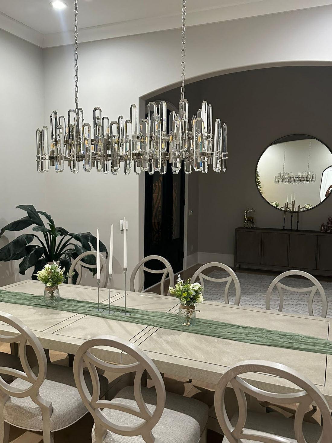 Bonington Rectangular chandelier 54” 72" - GILDLAMPS