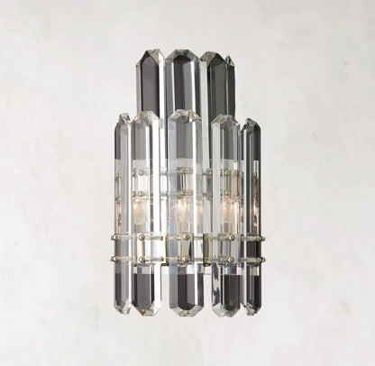 Bonnington Two - tier Crystal Wall Sconce 16" - GILDLAMPS