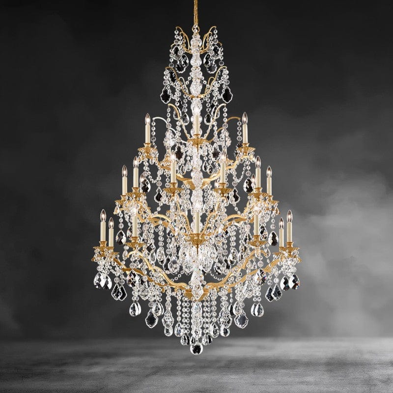 Bordeaux Crystal Chandelier 40 inch