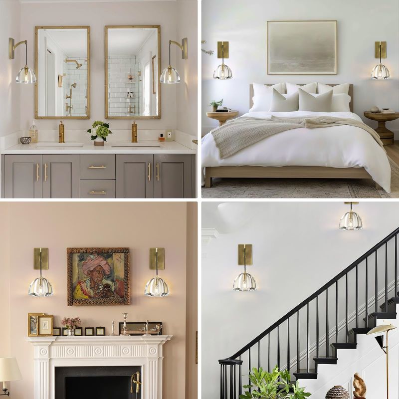 Borealis Crystal Wall Sconce - GILDLAMPS