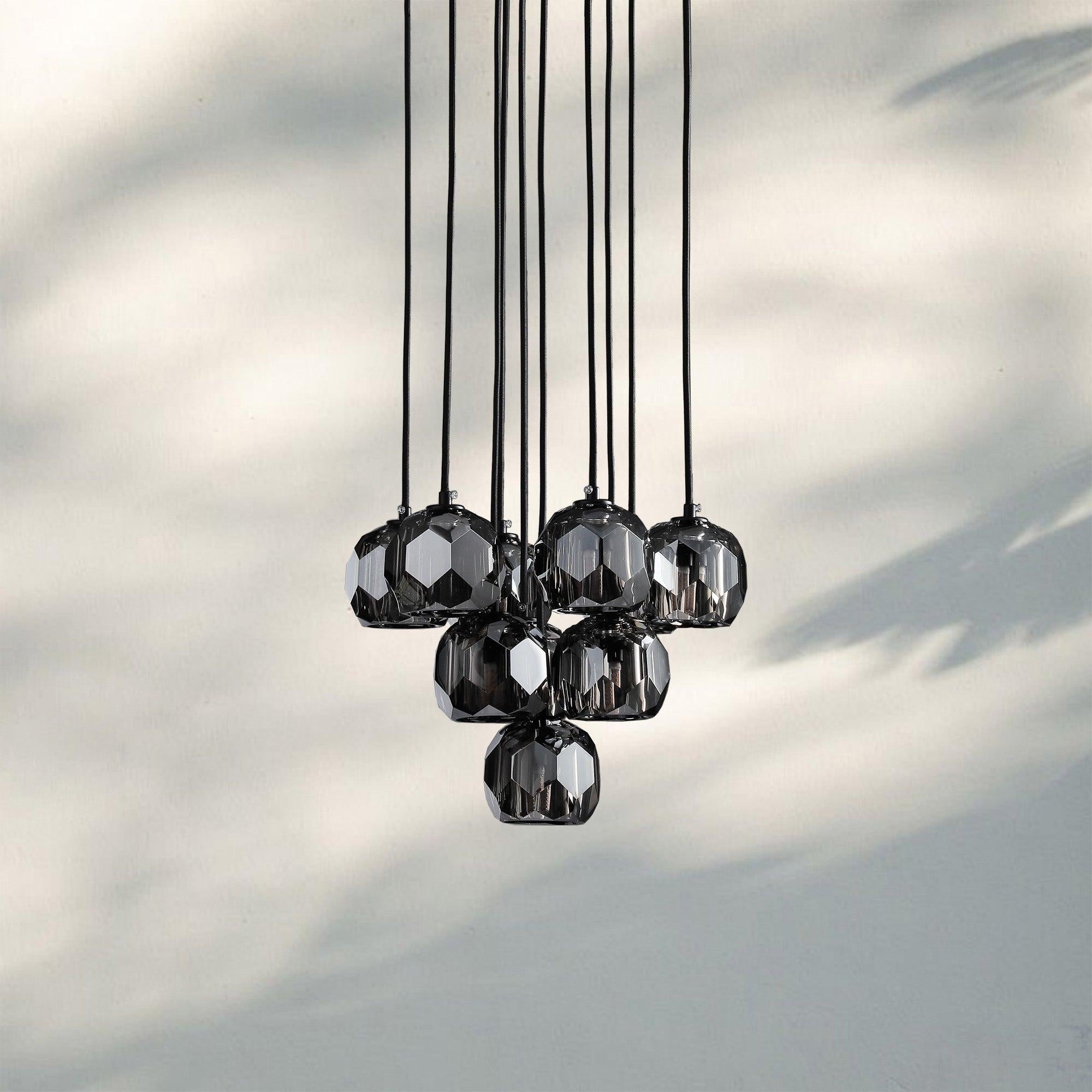 Bouble De Crystal Round Cluster Chandelier