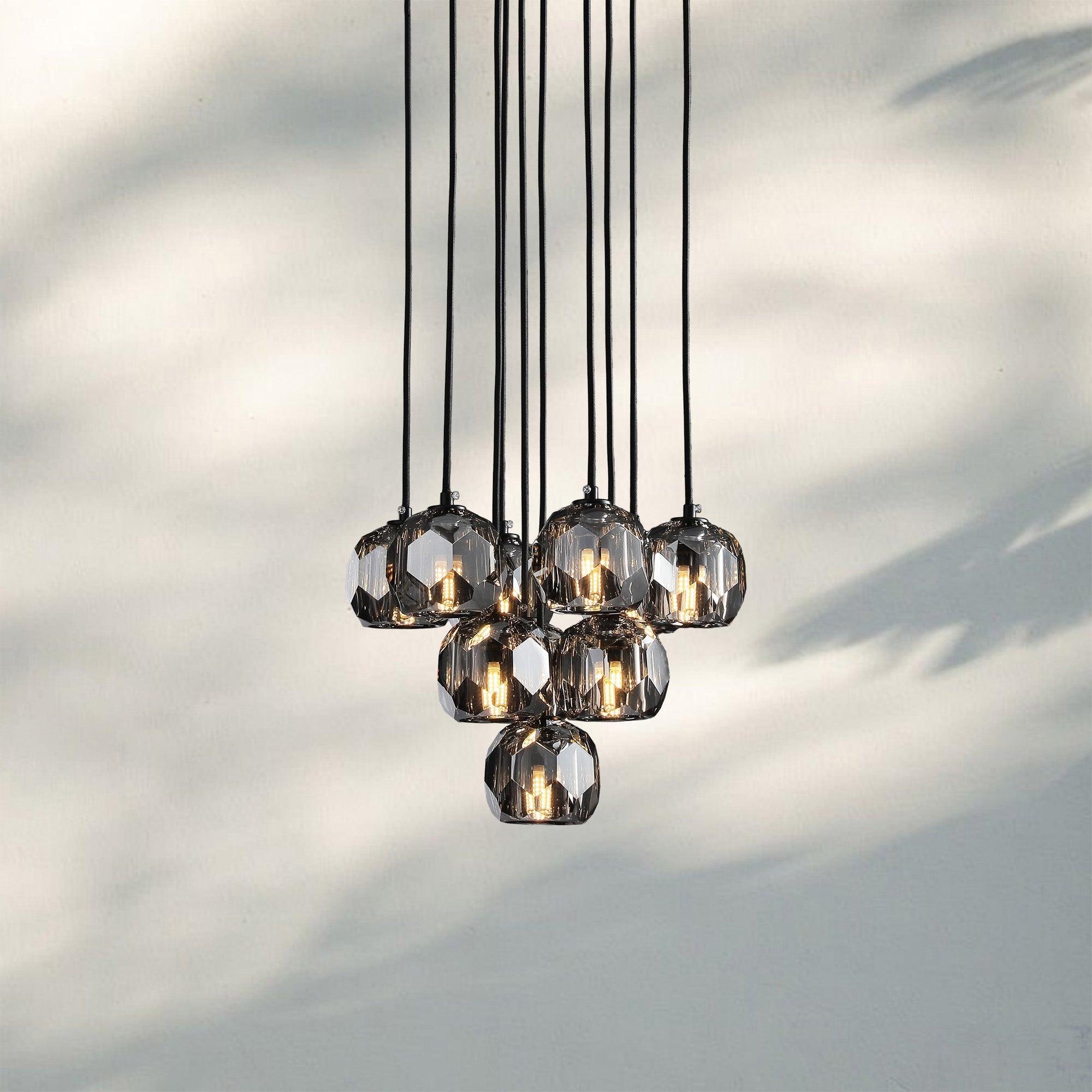 Bouble De Crystal Round Cluster Chandelier