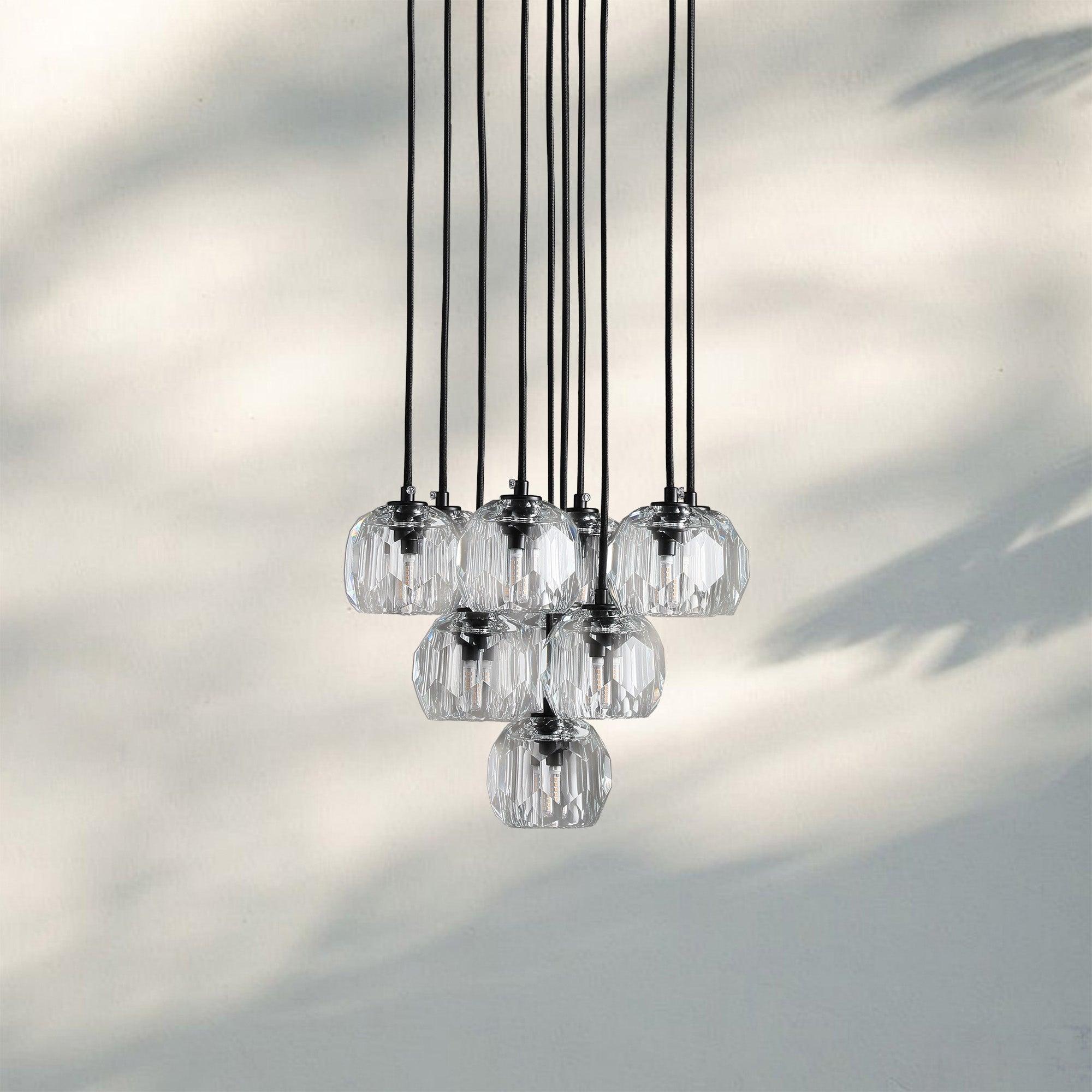 Bouble De Crystal Round Cluster Chandelier