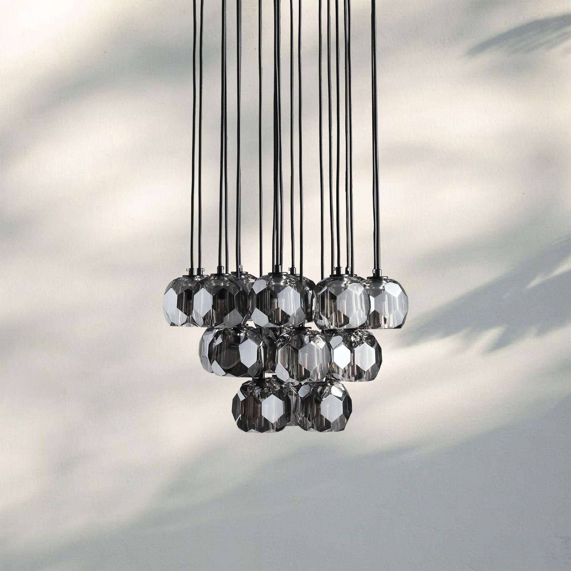 Bouble De Crystal Round Cluster Chandelier