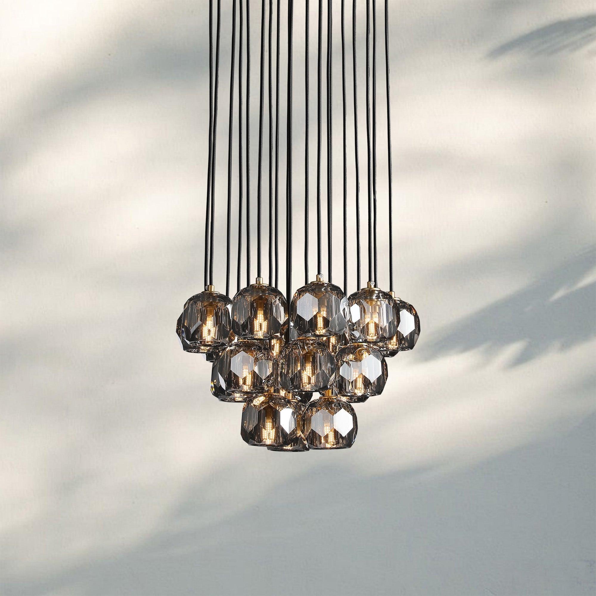 Bouble De Crystal Round Cluster Chandelier