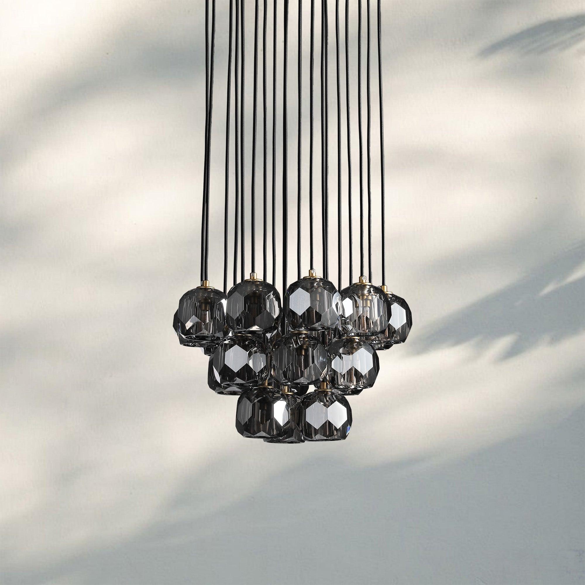 Bouble De Crystal Round Cluster Chandelier