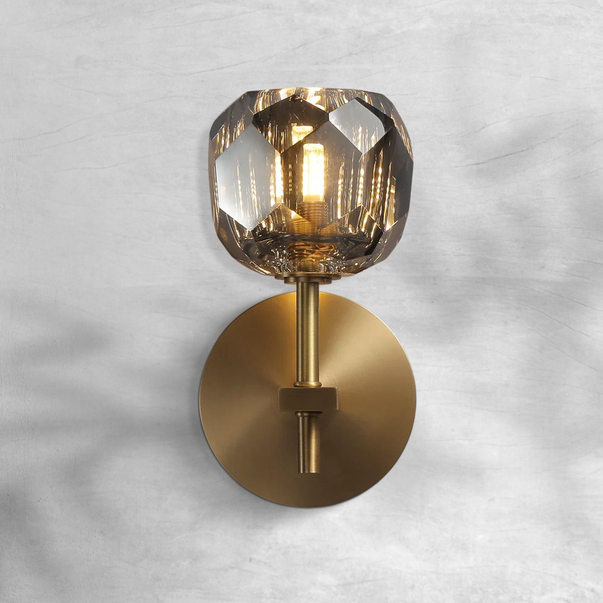 Bruma Glass Short Wall Sconce - GILDLAMPS