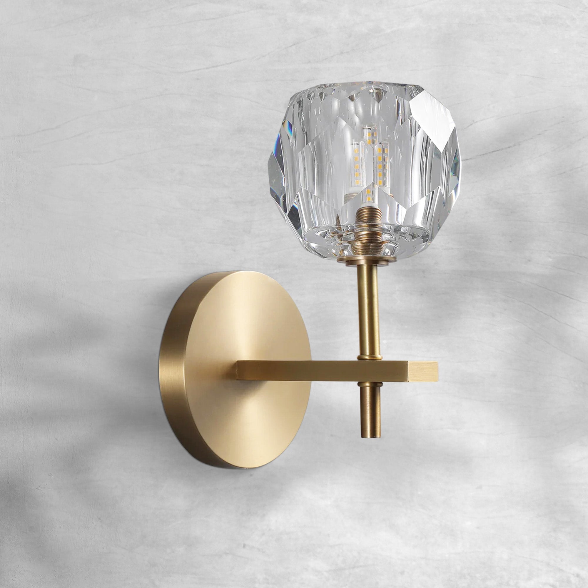 Bruma Glass Short Wall Sconce - GILDLAMPS