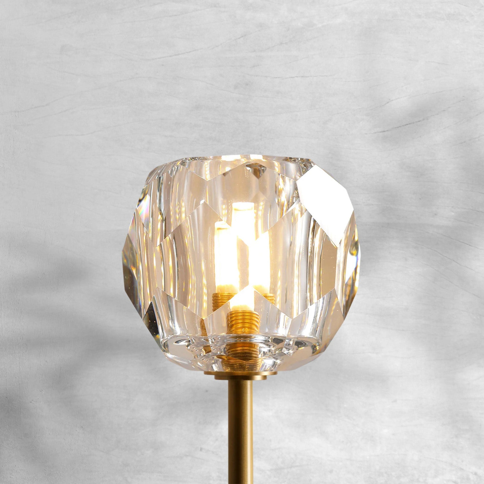 Bruma Smoke Glass Double Grand Wall Sconce - GILDLAMPS