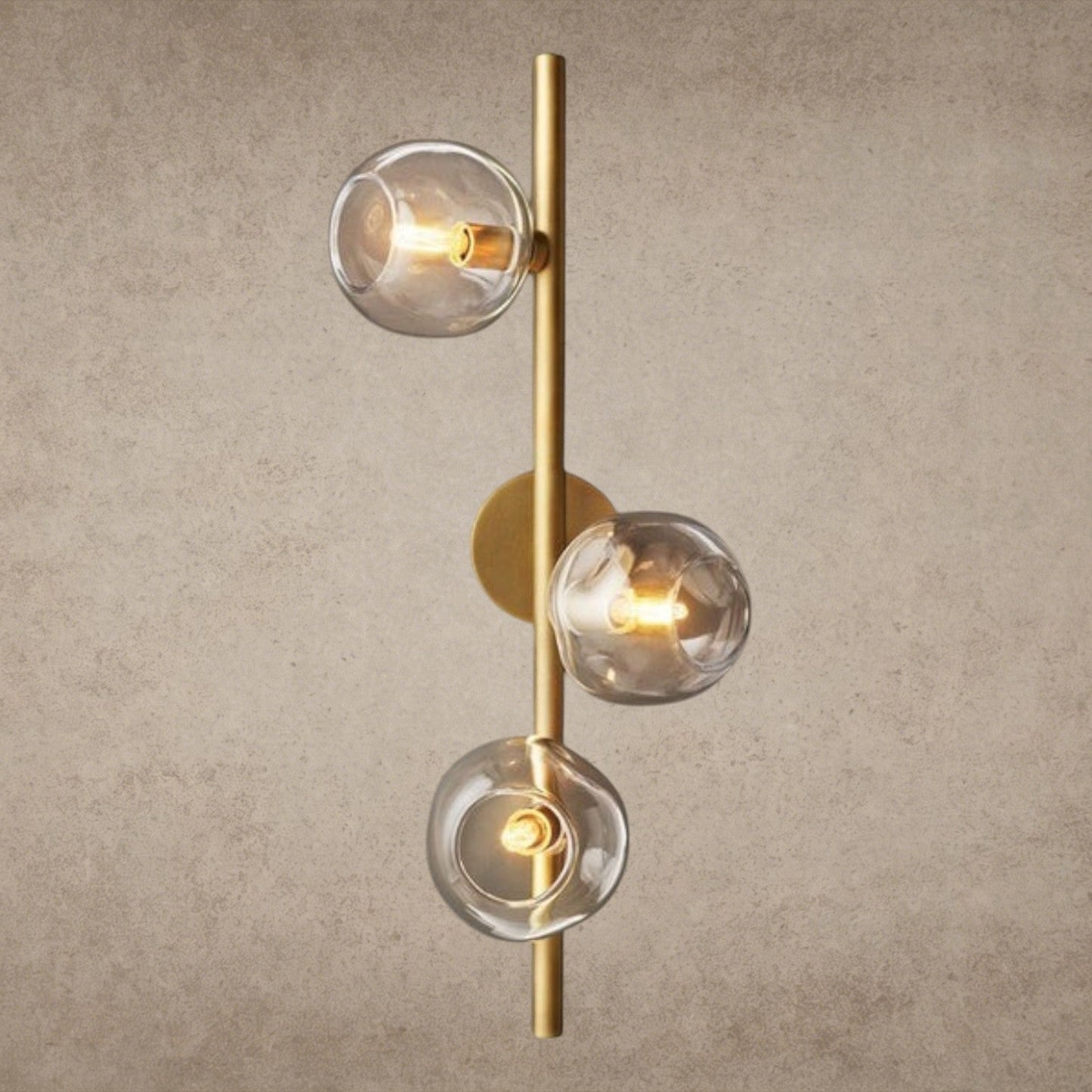 Bubble Clear Glass Cascade Sconce - GILDLAMPS
